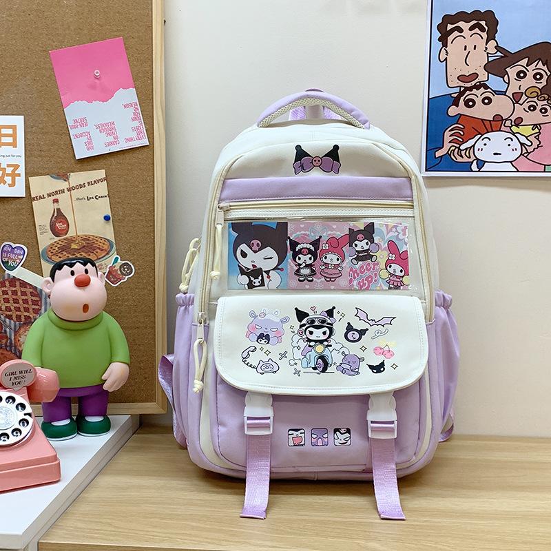 Schoolbag New Cartoon Japanese Large-capacity Multi-compartment Cute 1-1 Grade Schoolbag Versatile Casual Sweet Backpack