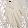 Winter new fur coat women's imitation mink hair medium and long fashion hooded imitation mink coat