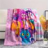 Huntrix Girl Flannel Blanket, High Quality Comfortable for All Seasons, Home Decor, Warmth and Comfort