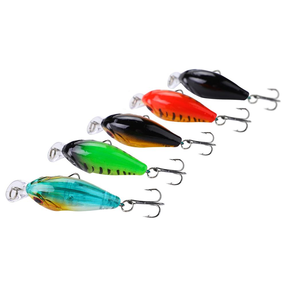 5 PcsSet Artificial Lifelike Hard Baits Set Fishing Bait Fish Lure with Hooks (Type 2)