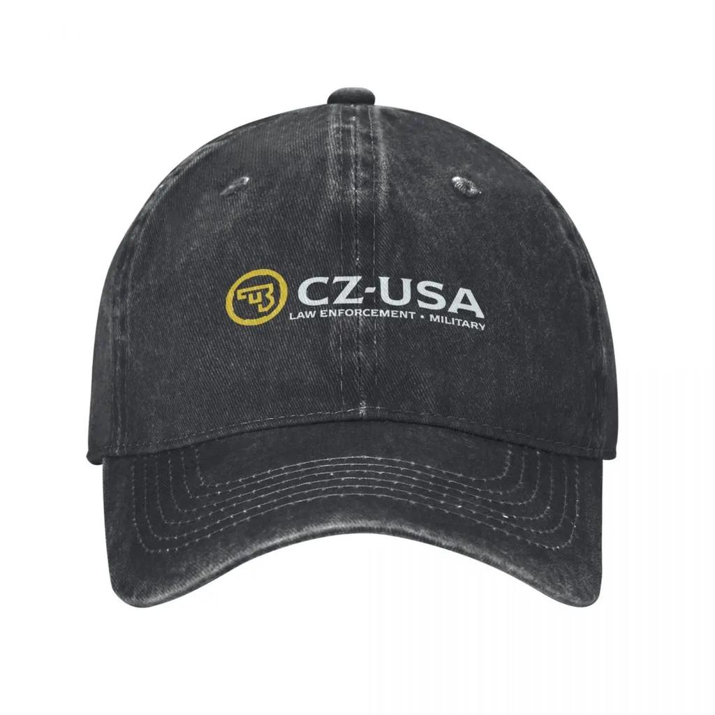 CZ USA Guns Logo Baseball Caps Vintage Distressed Denim Washed Snapback Outdoor All Seasons Travel Adjustable Cap Hat