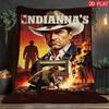 Vintage Western Cowboy Adventure Print Throw Blanket Retro Desert Movie Style Flannel Blanket Man Cave Decor