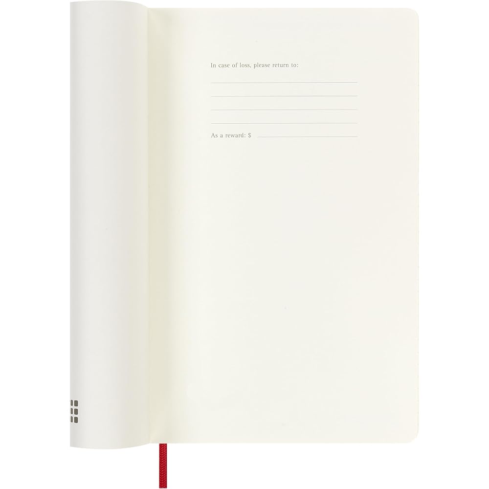Moleskine 2026 Weekly Diary, July Start, 18 Months, Large Size (13cm x 21cm), Softcover, Scarlet