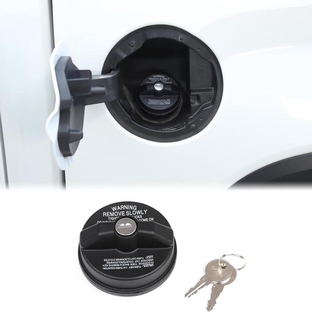 Aunginsy Car Fuel Tank Cap Replacement Compatible with Toyota Tundra 2022 2023 2024 2025 Pickup Truck Door Fuel Filler Cap with Rubber Rope Gas Cap