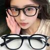 Fashion Round Frame Glasses Retro Aesthetics Modern Style Anti Blue Light Round Eyewear Vintage Black Leopard Frame Eye Glasses
