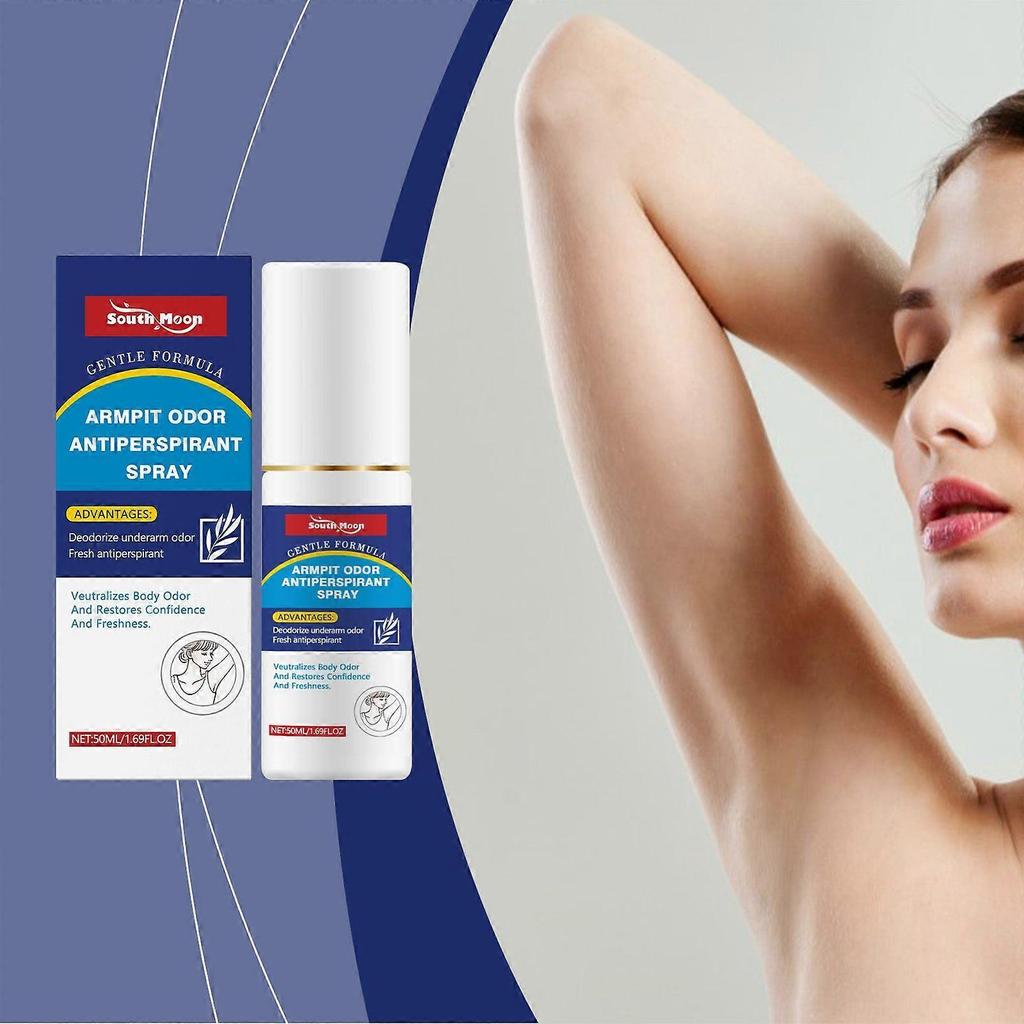 Underarm Spray, Sweat & Odor Control, Refreshing, Non-Sticky, Portable ,50ml