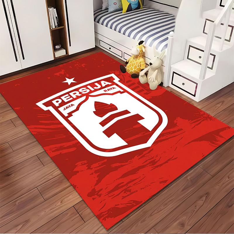 Red Persija Logo Carpet Design suitable as a non-slip mat for the living room or bedroom sofa