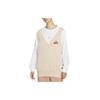 Nike CNY Collection Fleece Lined Knitted Fabric Loose Fit V Neck Vest Women's Dune White FD6402-126