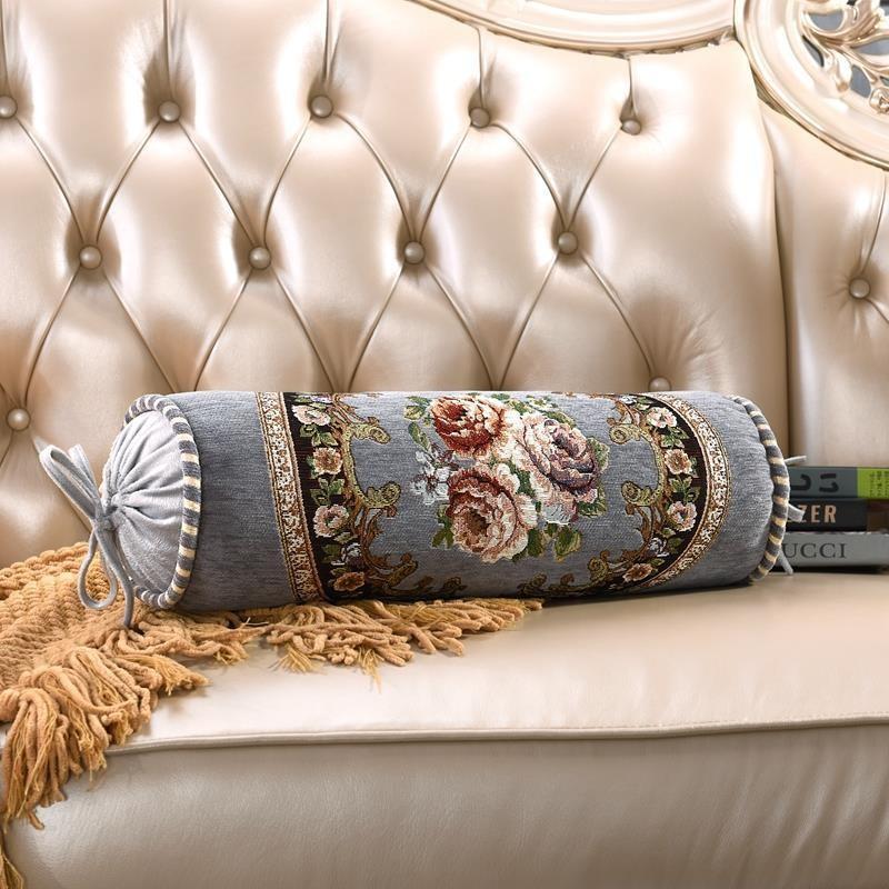European Cylindrical Candy Pillowcases Adult Neck Support Pillow Covers Buckwheat Cushion Covers Orthopedic Cervical Pillowcase