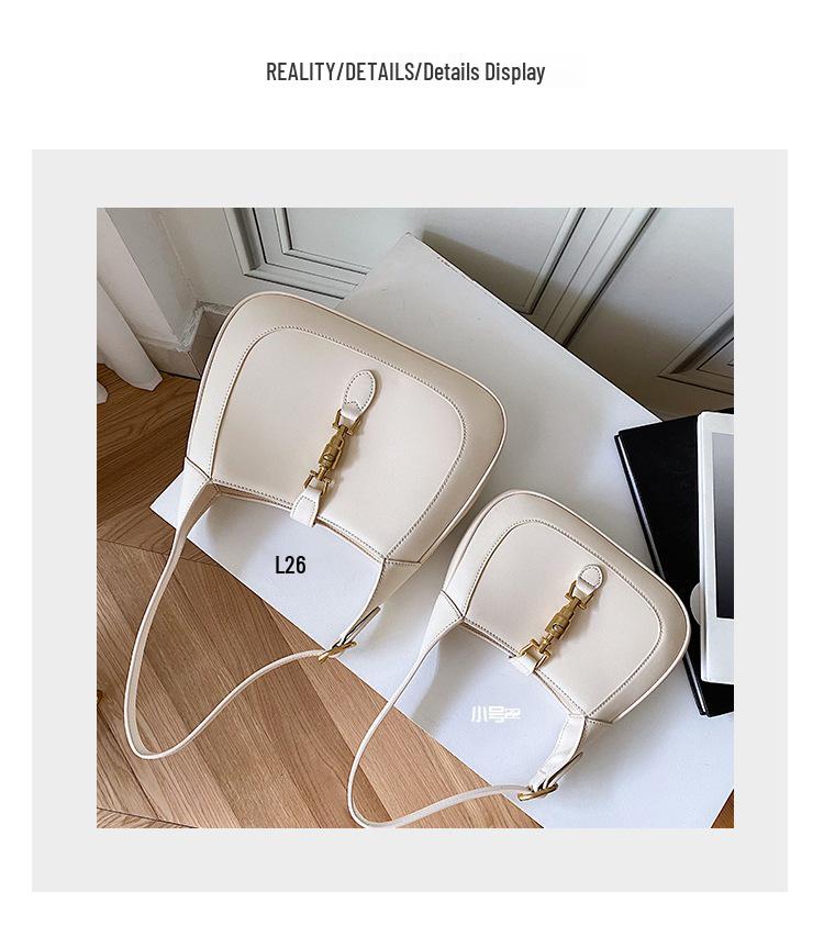 2025 New Style Women's Genuine Cowhide Leather Shoulder Bag - Casual, Simple, Stylish Handbag with Lock.