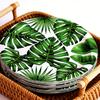 Tropical Hawaiian Leaves Party Set: Paper Plates, Cups, Napkins, and Tablecloth for Summer Theme Decor