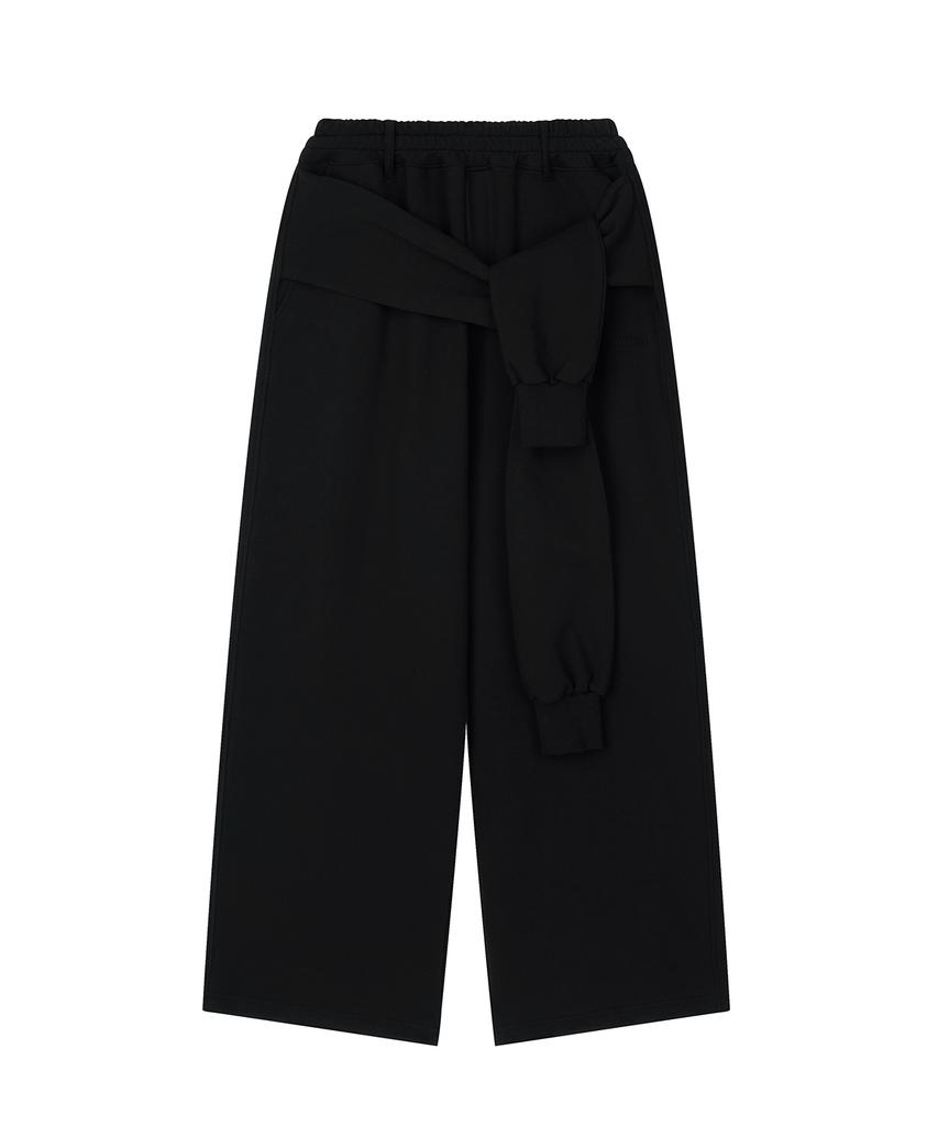 Saendeulig Tied Sweat Pants_Black
