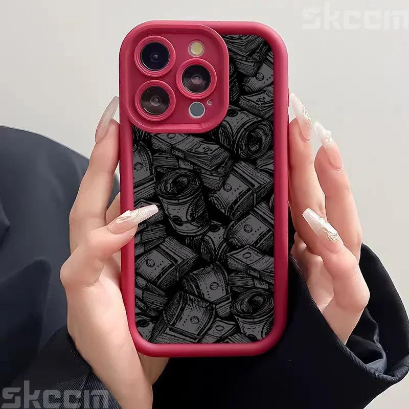 

Dollar Banknote Pattern Phone Case For iPhone 16 Cases iPhone 15 14 13 12 11 Pro Max XS X XR 7 8 15 16 Plus Soft Silicone Cover iPhone XR