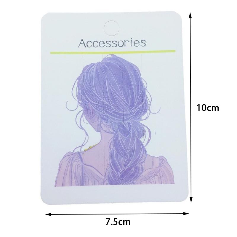 50 buc. Card de Hârtie Femei la Modă Vedere din Spate Card de Afișare Accesorii de Păr Card de Ambalaj Agrafă de Păr Etichetă de Preț de Vânzare cu Amănuntul Agrafă de Păr