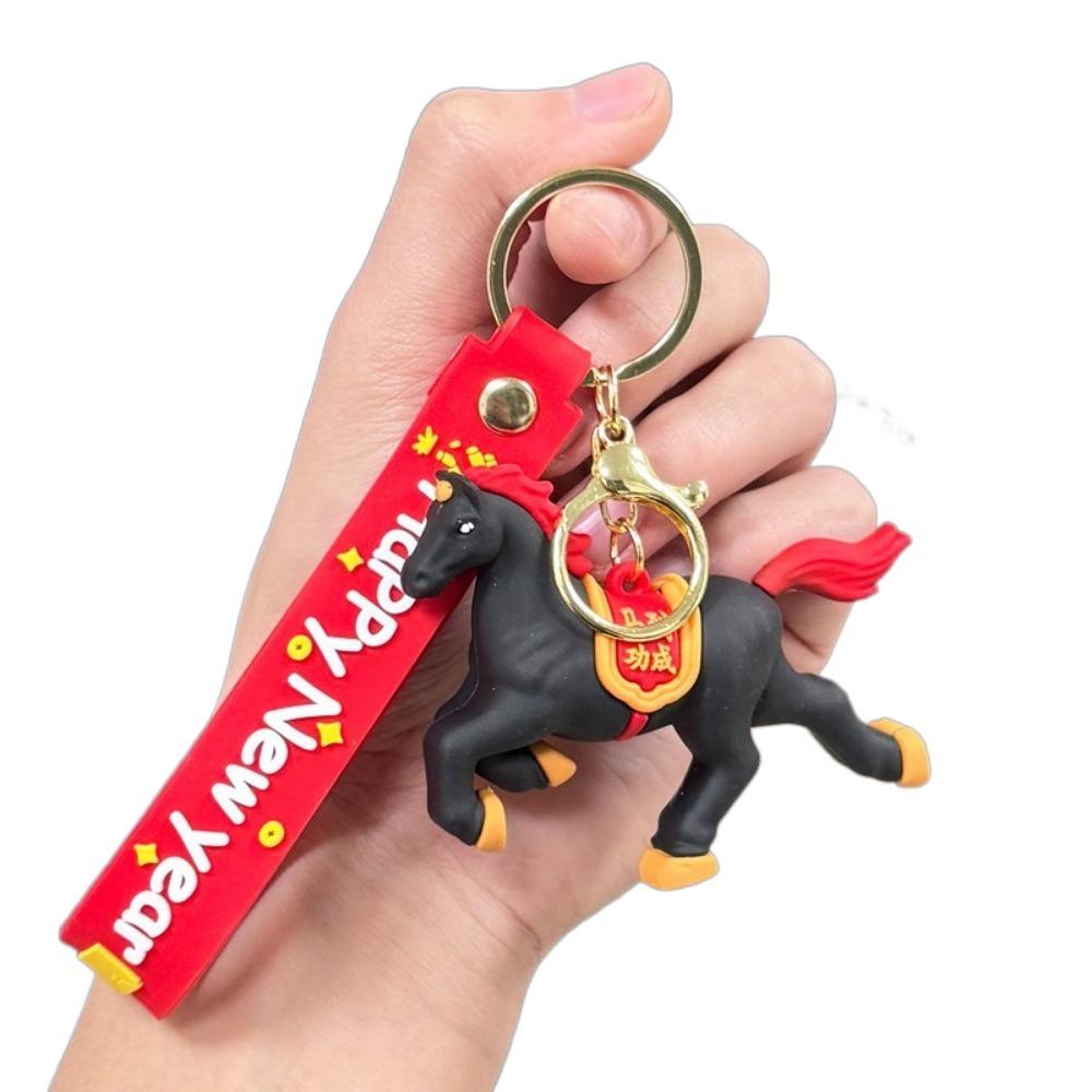 Chinese Zodiac Design Zodiac Horse Keyring Horse Design Car Key Chain  Spring  Festive Decor