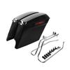 Motorcycle 5" Stretched Saddlebag Conversion Brackets For Harley Softail Fatboy 1984-2017