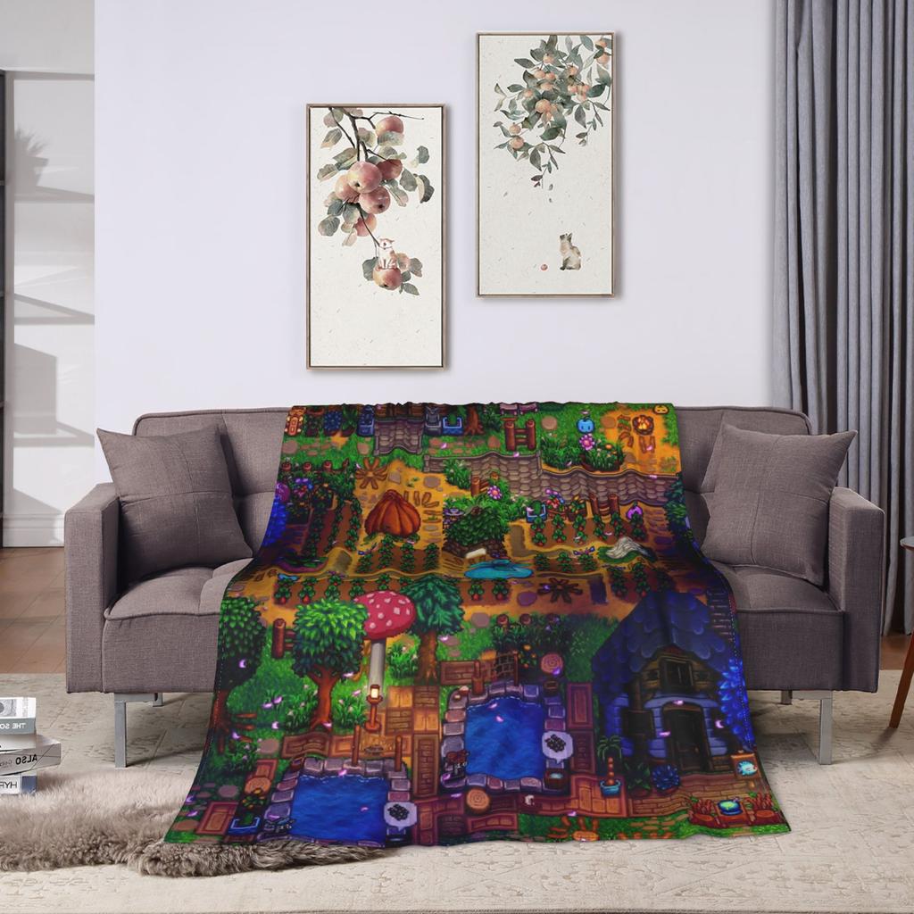 Stardew Valley Animals Chicken Blanket Quality Super Soft  Throw Blanket Winter Travel Office Living Room Comfortable Bedspread