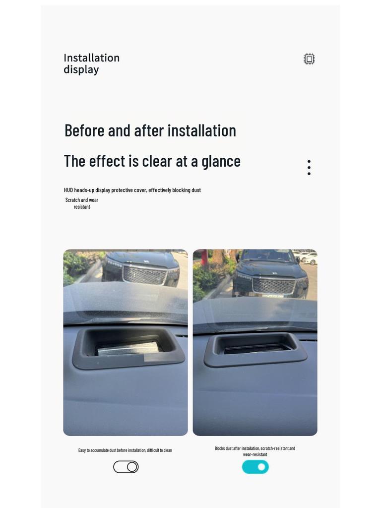 Li Auto L7/L8/L9 HUD Protective Cover for 22-24 Models