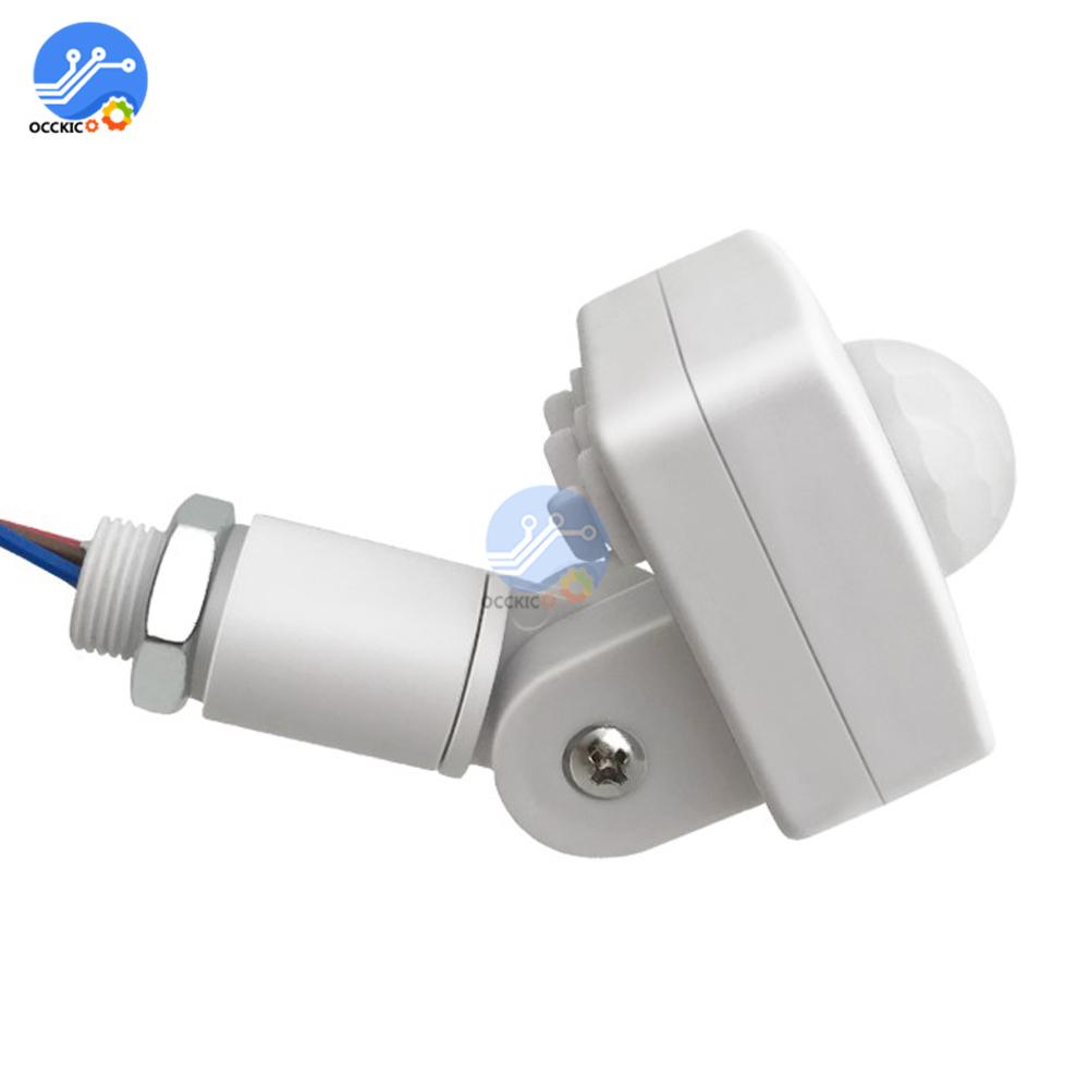 Mini Human Body Infrared Sensor Ultra-thin Infrared Body Sensor Switch LED Flood Light PIR Motion Sensor Adjustable Smart Switch