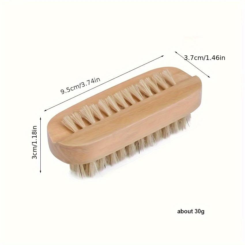 Wooden Nail Brush Two-sided Cleaning Nail Fingernail Brush Nail Scrub Brush for Hand Nails Toes for Hand Nails Toes Multifunctional Cleaning Brush