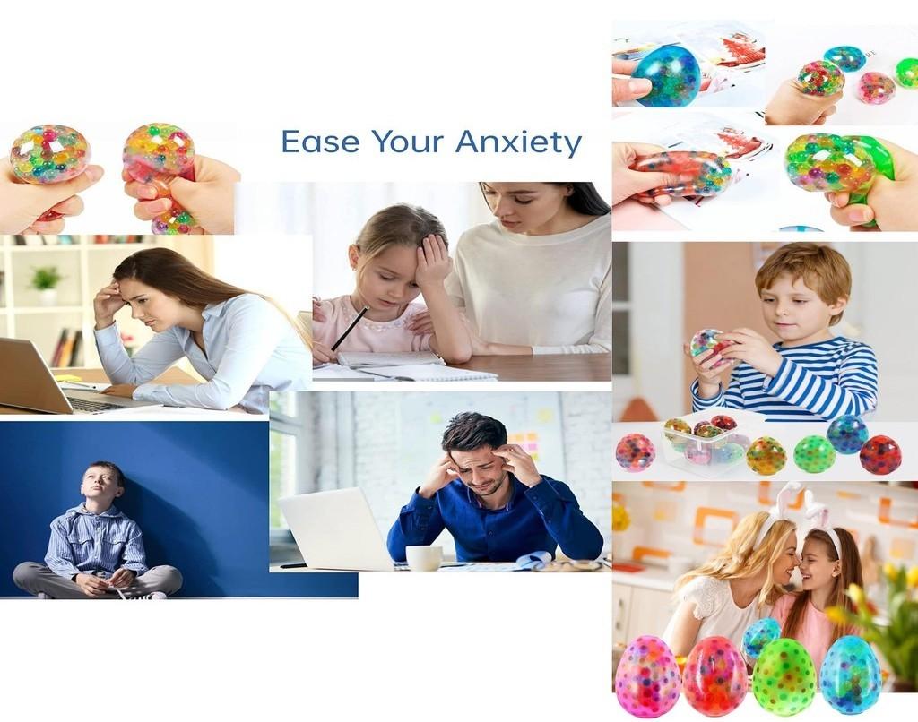 Easter Egg Squishy Stress Ball Toy Realistic Egg Design Wholesale