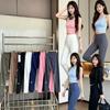 High-Waisted 9/10 Length Yoga Leggings Women - Slim Fit Running Fitness Pants Nylon Spandex Stretch Workout Tights