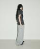 Seulliggeullou Logo Pintuck Wide Curved Sweatpants [Gray]