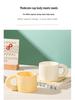 High-Value Ceramic Macaron Coffee Mug - Large Capacity Cup, Perfect Holiday Gift for Couples