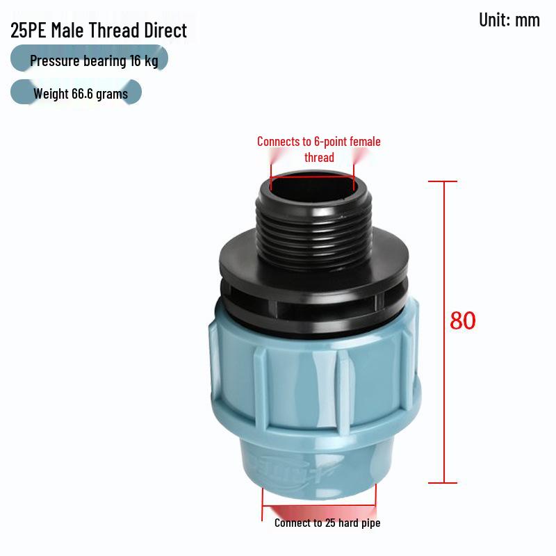 Quick Connect PE Pipe Fittings: Live Joint Tee, Elbow, Ball Valve - No Hot Melt Required