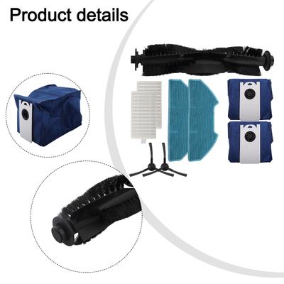 Main And Side Brushes Mop Cloths Bags Kit For BObsweep For Dustin For Ultra-Vision Vacuum Cleaner Spare Parts