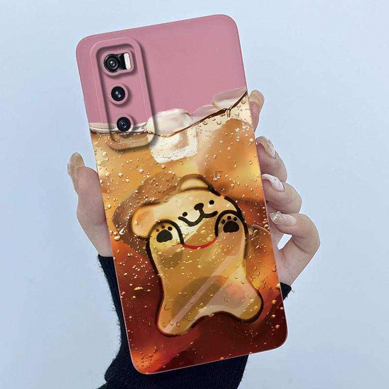 For Vivo V20 SE / Vivo Y70 Cases V2022 V2023 Soft Silicone Phone Case Sweet Printing Cartoon Protective Shell Painted Back Cover