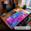 Music DJ Theme Custom Mouse Pad Personalized With Name Text Customized Desk Mat For Office Home Decor