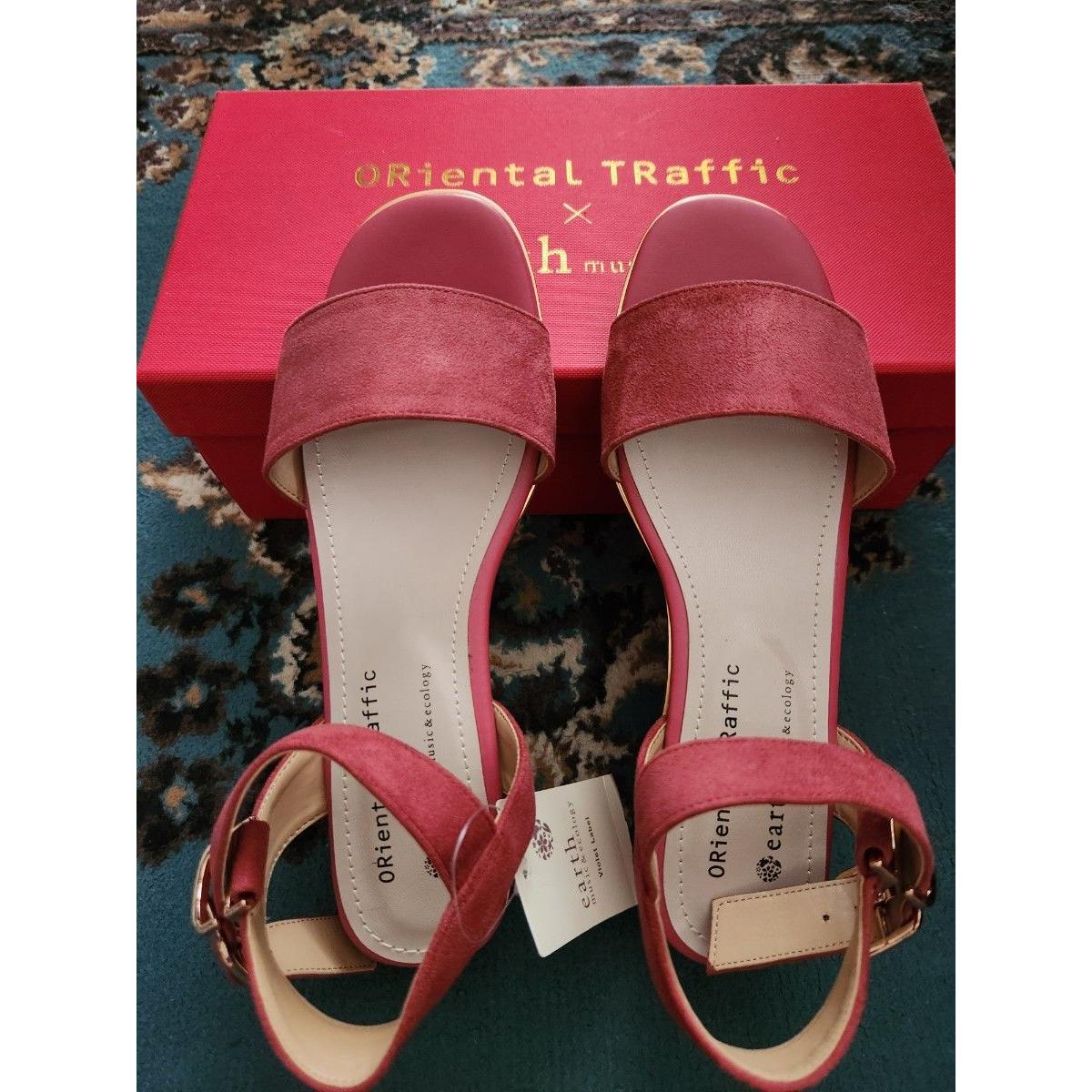 Oriental Traffic earth music&ecology sandals Bordeaux S size new and unused