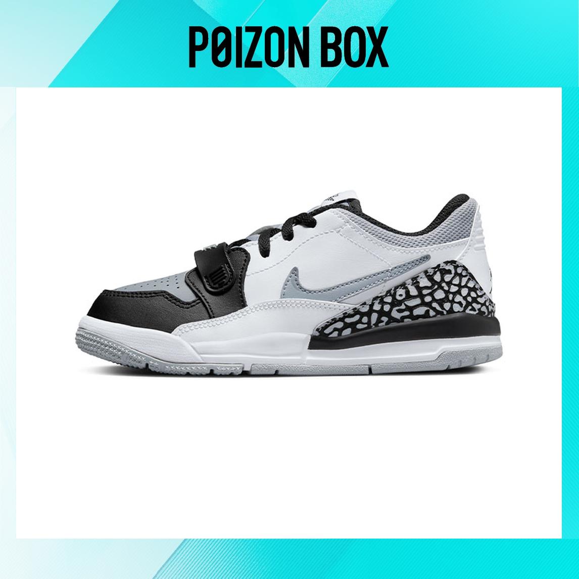 

кроссовки Jordan Legacy 312 Low White Black Wolf Grey (PS) CD9055-105