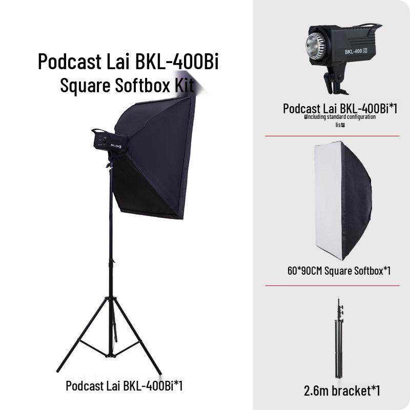 Holofote Yingbang 400W para Transmissão ao Vivo - Luz Suave de Preenchimento para Fotografia e Beleza