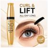BMBN Curl Volume Mascara, Waterproof Smudge-Proof Black Mascara, Lengthening Thick Curly Eyelashes, Fiber Mascara for Long Lasting Eye Makeup
