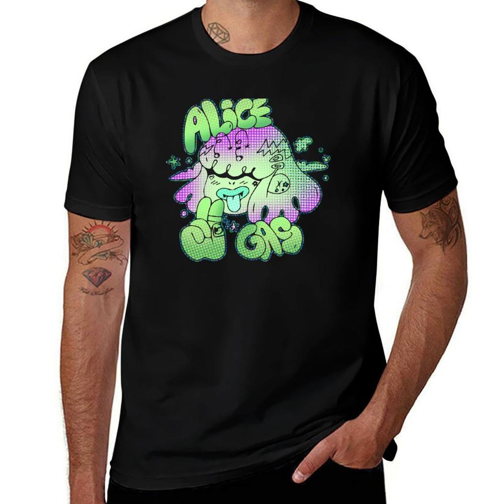 Alice Gas Green TShirt cotton tshirt 100 t shirt for Unisex 100 percent cotton funny t shirts Unisex TShirt