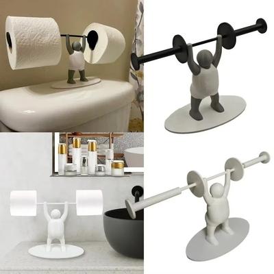 Weightlifting Tissue Storage Rack 3D Printed Roll Dispenser Funny Bathroom Decor  Home Decor