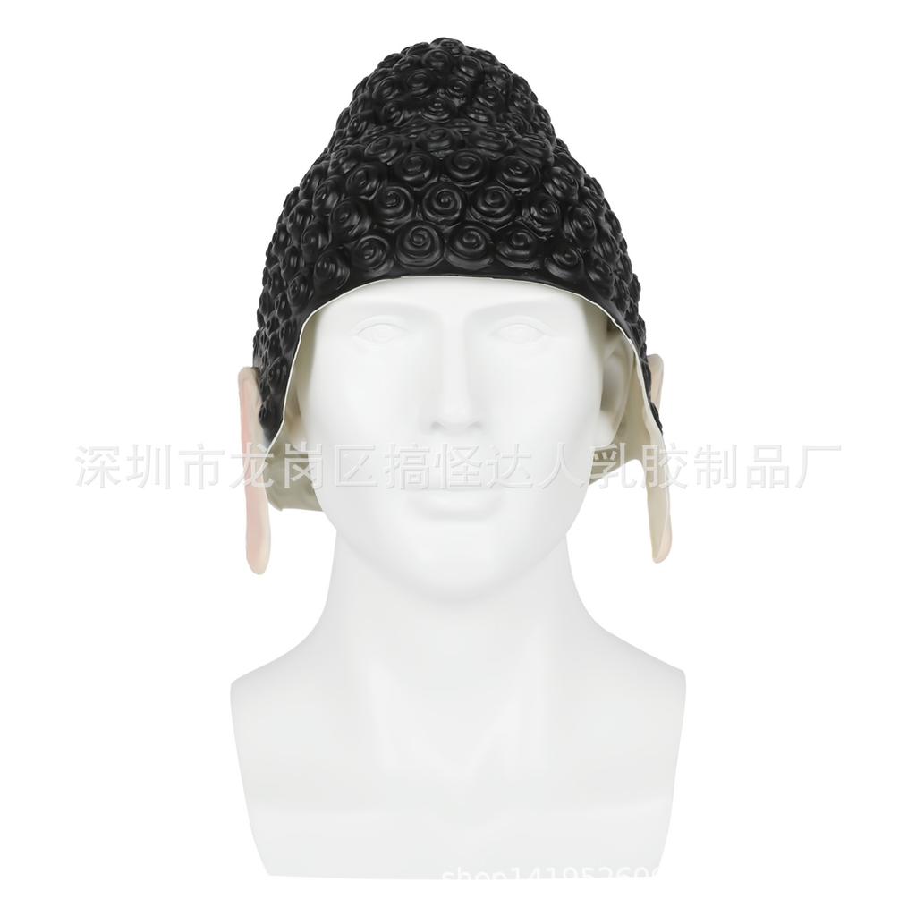 Buddha swimming cap, Tathagata Buddha adult hat, Buddha funny prank cosplay Buddha headgear latex hat
