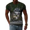 3D Casual Wolf Print T Shirt Men Women Summer Animal Tee Man O Neck Short Sleeve Loose Tops Breathable Couples T Shirts