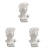3 Pcs Head Pot Flower Vase Decorative Bust Statue Er Hotel