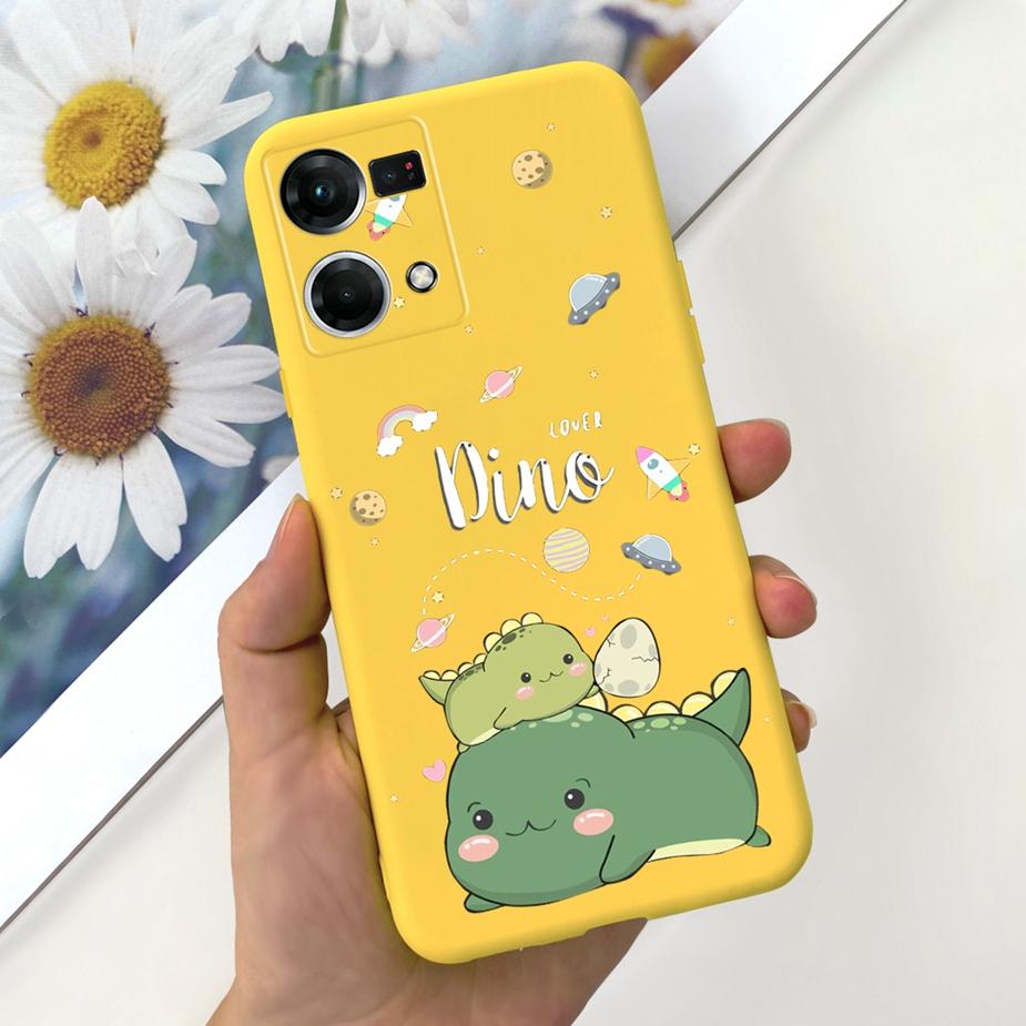 For Oppo Reno7 4G Case Oppo F21 Pro CPH2363 Stylish Candy Painted Cover Soft Silicone Phone Case For Oppo Reno 7 F21Pro 4G Shell