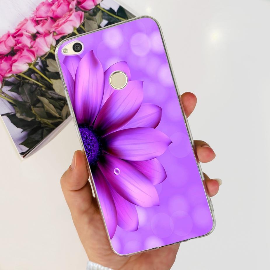 For Huawei P8 Lite 2017 Case Honor 8 Lite Popular Flowers Cartoon Cover Soft Silicone Phone Cases For Huawei P9 Lite 2017 Bumper