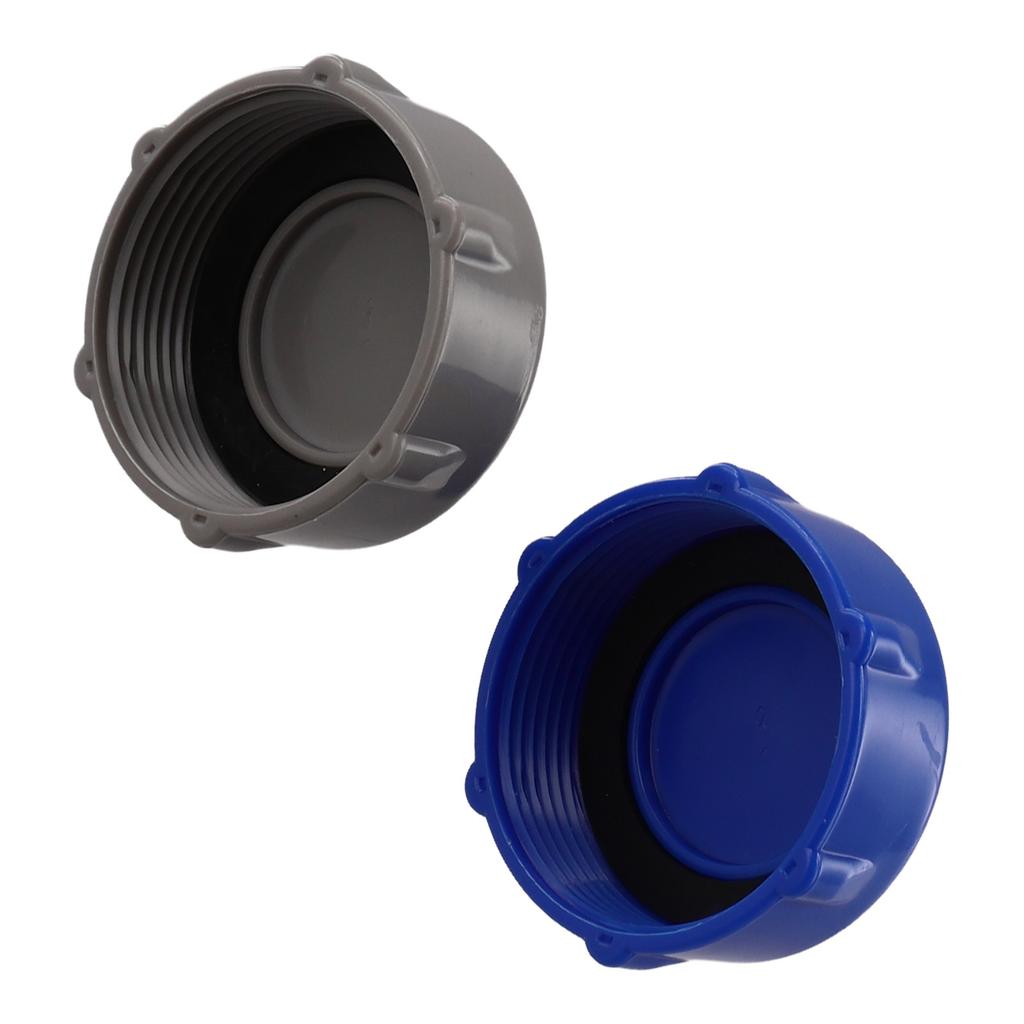 Pool Maintenance Blue Drain Valve Cap Above Ground Pool Easy Installation Leak-proof Design Robust Construction