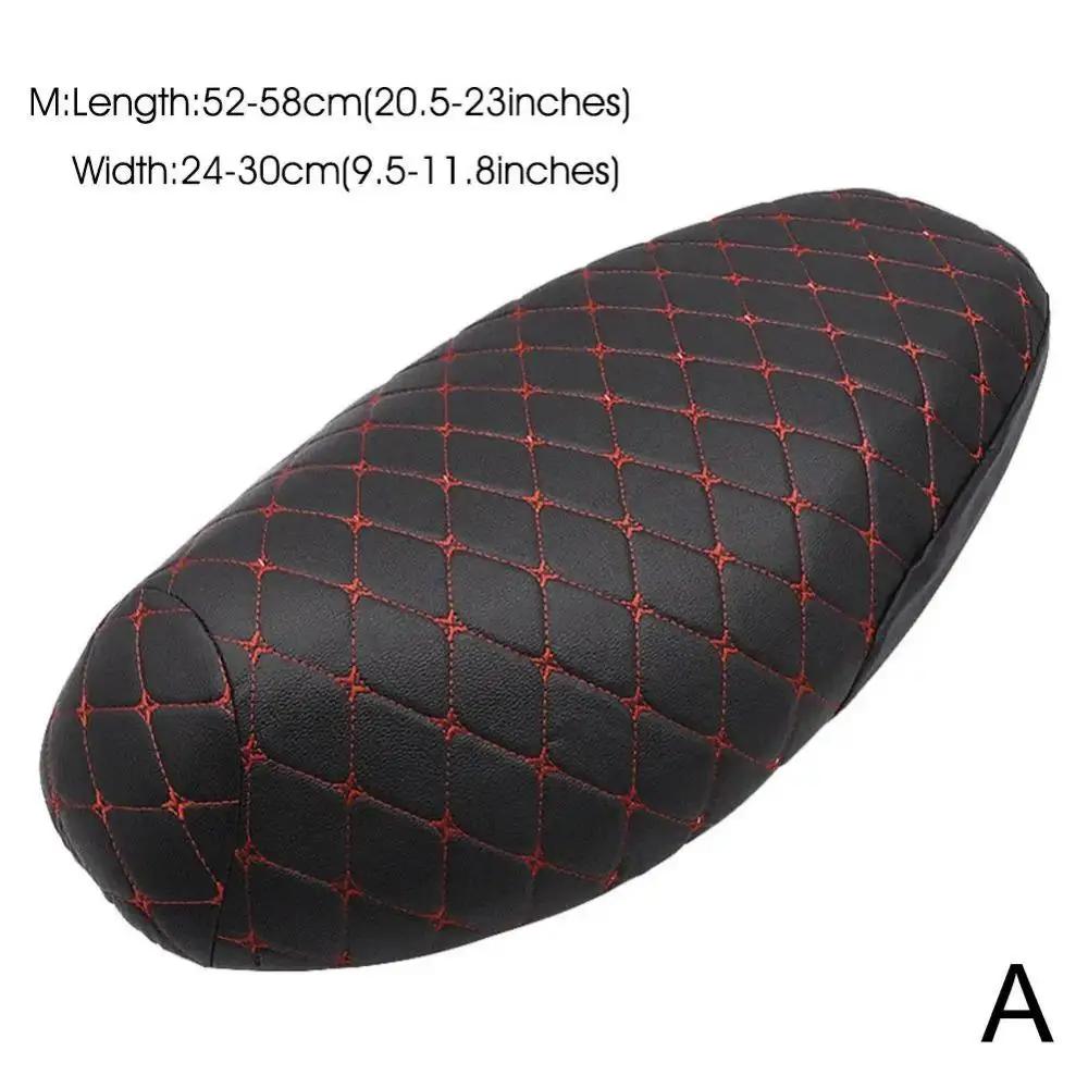 Motorcycle Seat Cover Thickened Waterproof Anti-skid Seat Protection 3D Faux Leather Seat Pad Protective Cover for Motorcycle