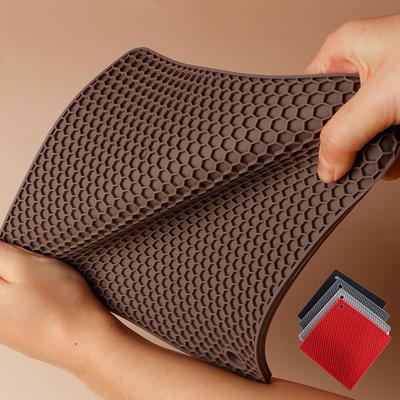 18cm Petek Silikon Mat İçecek Bardak Altlıkları Isıya Dayanıklı Amerikan Servis Kase Altlığı Kare Kaymaz Tencere Tutucu Mutfak Aksesuarları