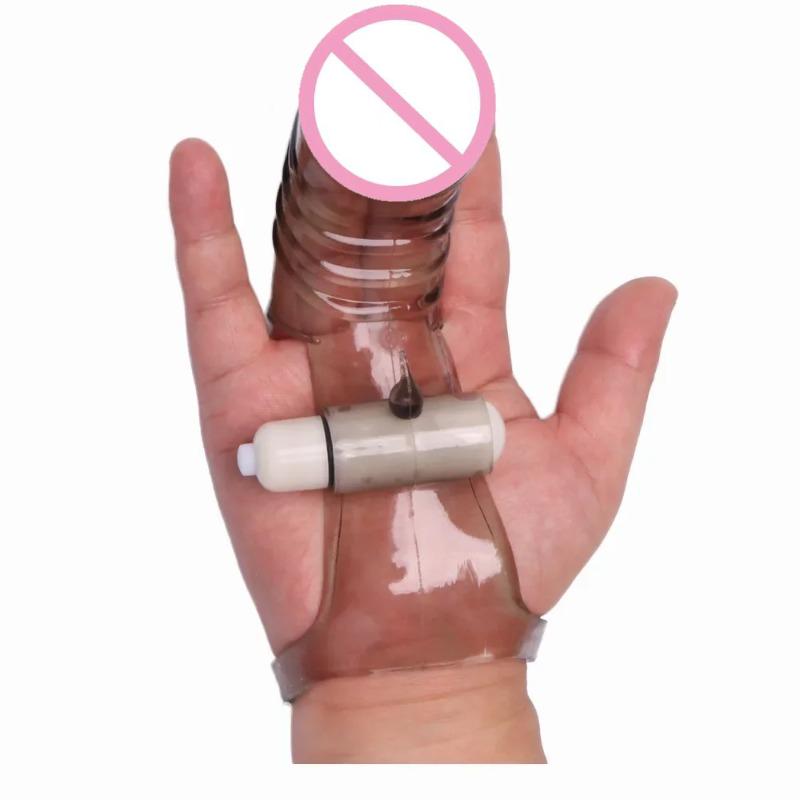 Vibrating Finger Cover for Couples – G-Spot &Clitoral Stimulator Flirting Vibration Toy, Adult Sex Accessory (Finger Condom)
