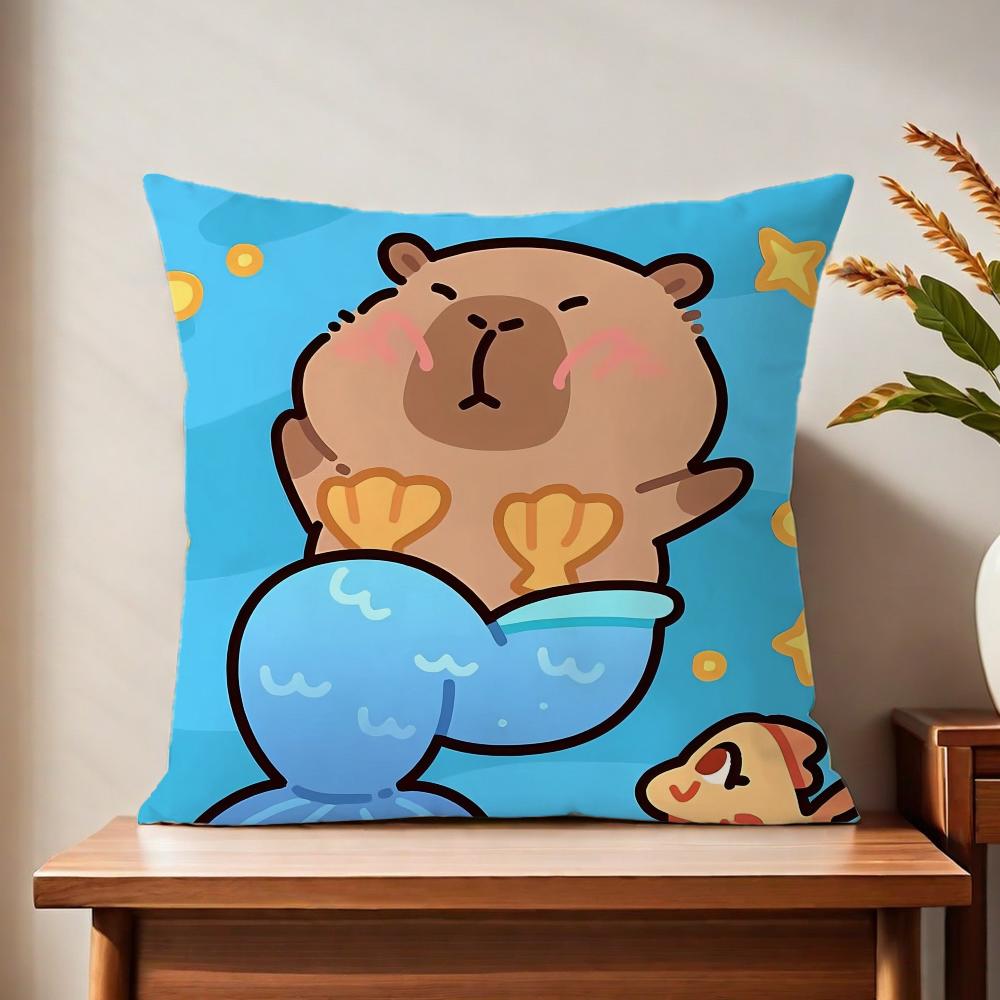 Carpincho CARTOON cushion cover For Pillow Printing Sofa Decoration Home Car Room Coffee Shop Office Nordic Simplicity