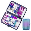 Finger Nail Clippers Pedicure Knives Exfoliation & Nail Art Tools 18-Piece Set-Carbon Steel Durable