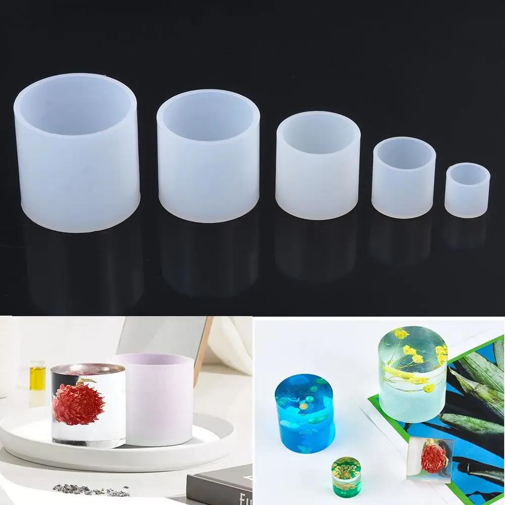 DIY Jewelry Making Molds Handmade Candle Mould Crystal Glue Resin Mold Silicone Casting Mould Cylinder